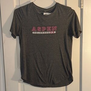 Under Armour Girls Gray Aspen Tee